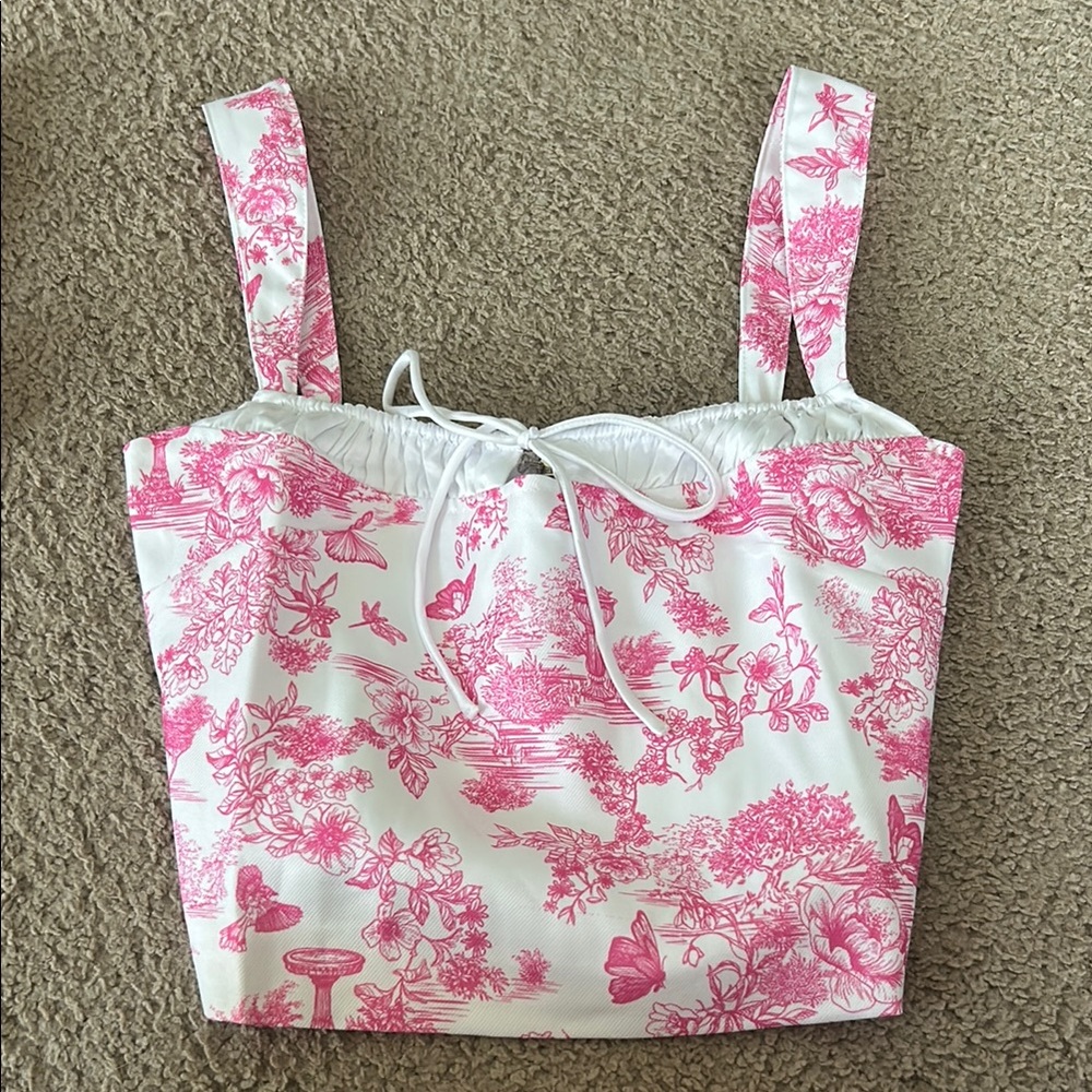 Pink Printed Top